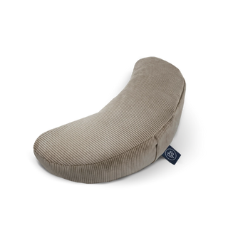 OM YA Halbmondkissen – Möbelkord | Handgefertigt | Dinkelspelz