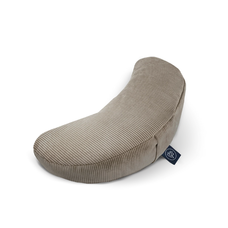 OM YA Half-Moon Cushion Furniture Cord Handcrafted Spelt Husk — OM YA