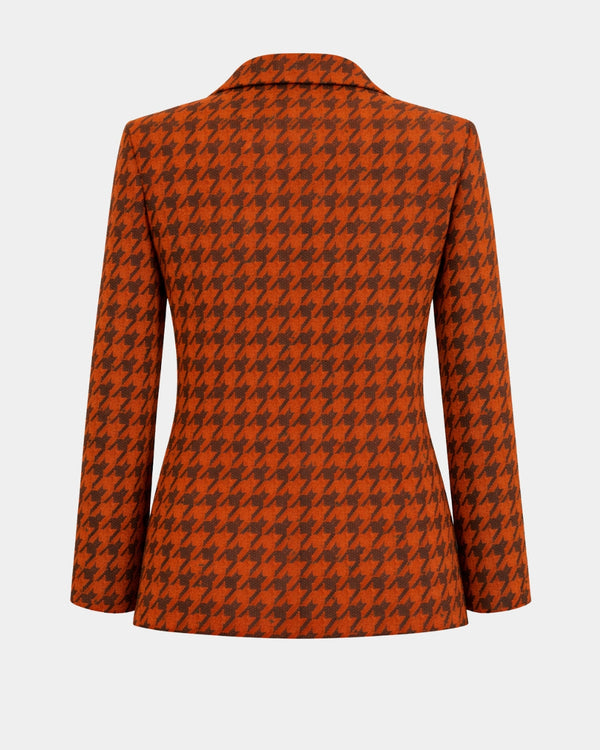 ALINE CELI Classic Tailoring Blazer Houndstooth Recycled Tailored