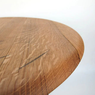 Couchtisch aus altem Weinfassdeckel Ø55cm "AM-TP" – Handgefertigt | Rustikal | Nachhaltig