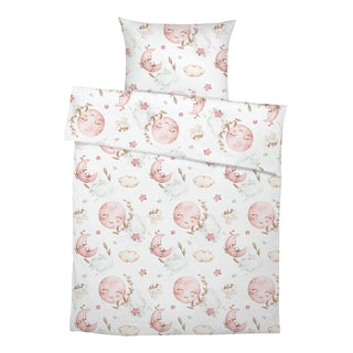 Sweet Moon Premium Kinderbettwäsche – Sanfter Mondenschein | OEKO‑Tex | Hautfreundlich