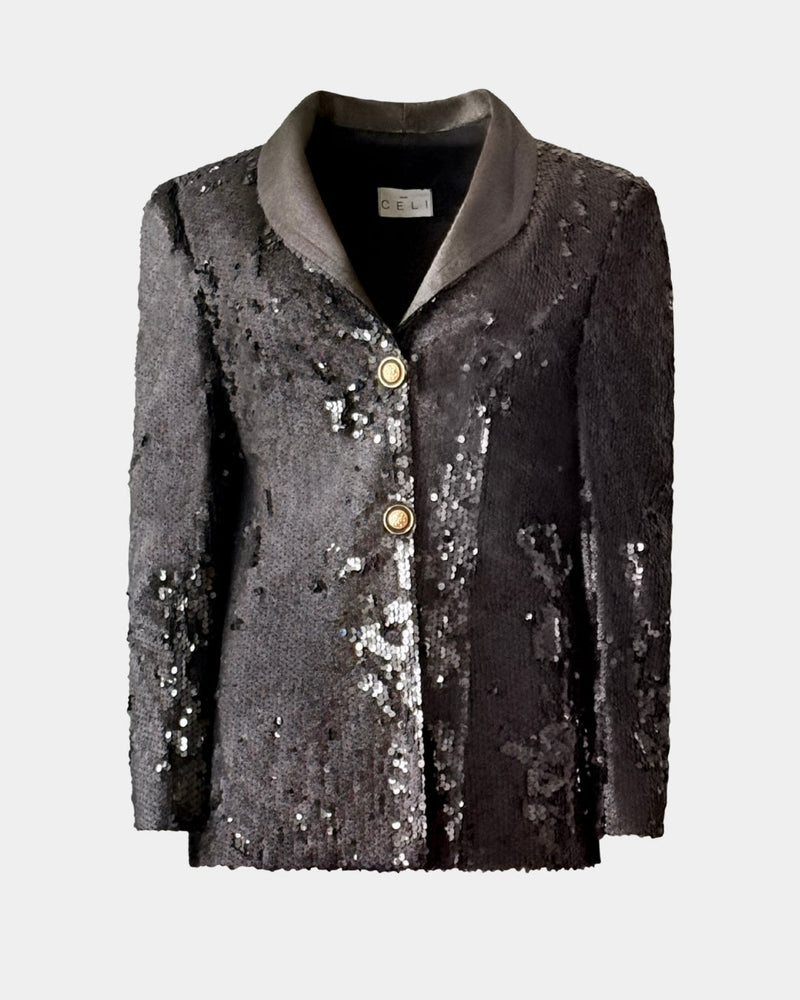 Paillettenblazer recycelt – ALINE CELI Couture — Aline CELI
