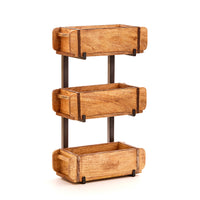 Set: 3 Brick Molds with Stand – Wood & Metal — Ansicht 2