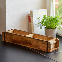 Long Brick Form with 2 Compartments – Wood, Handmade — Ansicht 4