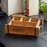 Ziegelform mit 4 Fächern – Holzkiste Vintage — Ansicht 5