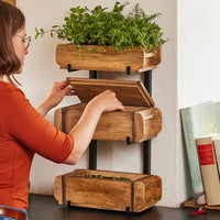 Set: 3 Brick Molds with Stand – Wood & Metal — Ansicht 1