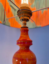 70er Jahre Keramiklampe mit Pop Art String-Schirm — Ansicht 13