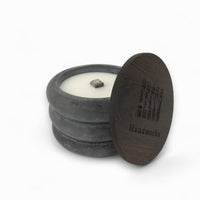 Fogo Concrete Wax Eater Ø10cm - Hand-cast, Oak Lid — Ansicht 13