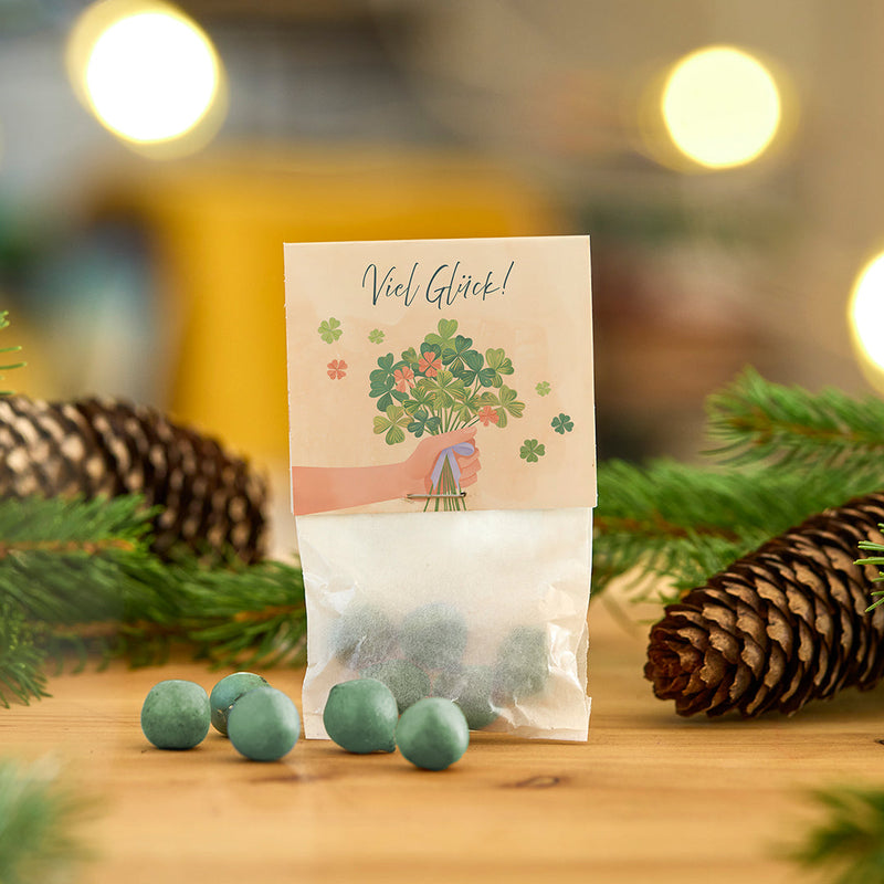 10x5 Flower Marbles in "Good Luck" Bag - Handmade in Germany — Die Stadtgärtner