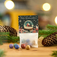 10x5 Flower Marbles in "Snow Globe" Bag – Handmade Germany — Ansicht 1