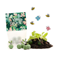 10x5 flower seed bombs in "Good Luck" bag – handmade — Ansicht 2