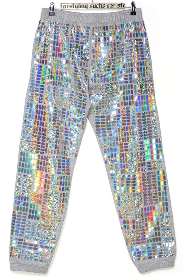 Starstyling Pills Allover Joggers - Unisex Metallic Foil Print Jogging Pants
