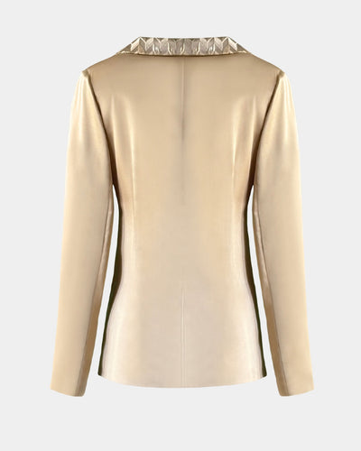 Blazer Gold – Recycled Material | European Manufacturing | Aline CELI