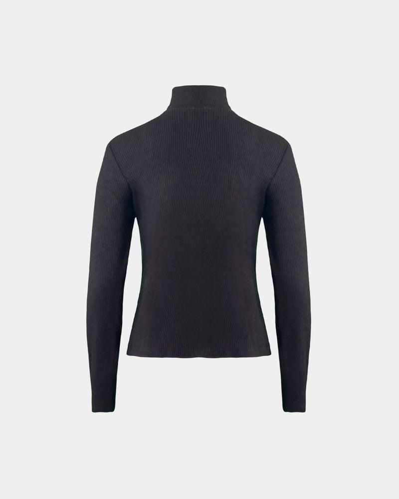 ALINE CELI Roll Neck Blouse Recycled Ribbed — Ansicht 2