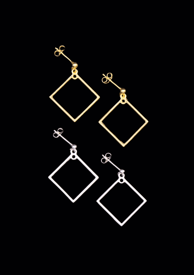 Kira Ohrringe – Viereckiges Design | Edelstahl | Elegant & Langlebig