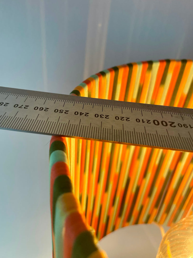 Kleine 70 Jahre Stehlampe mit Pop Art String Schirm — Ansicht 16
