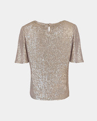 ALINE CELI Sequin Blouse Essentials – Recycled, Round Neck, Subtle Sheen — Ansicht 4