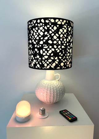 Seltene Jasba Tischlampe mit Japanschirm