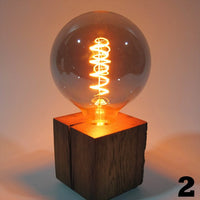 Skumring Bedside Lamp Oak Wood Handmade Dimmable — Ansicht 10