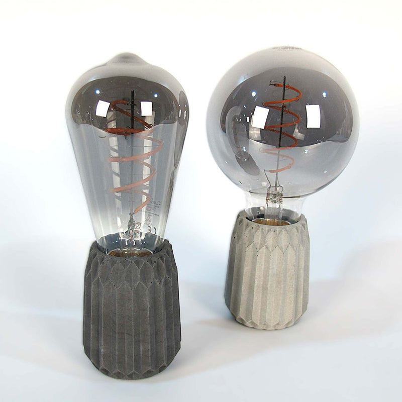 Violet Concrete Table Lamp – Dimmable, modern design, handmade — Ansicht 14