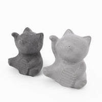 Mia | Katze aus Beton – Handgefertigt, Minimalistisch, Grau & Anthrazit — Ansicht 2