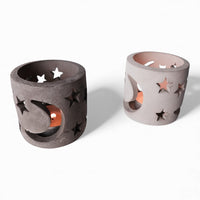 Stjern Tealight Holder Ring in Concrete – Grey or Anthracite — Ansicht 2