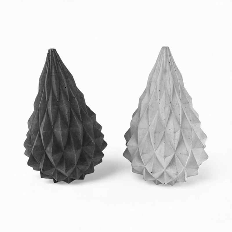 Banka Weihnachtsbaum aus Beton – modern, grau, 10,5 cm — Ansicht 2