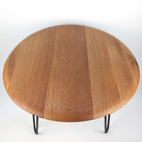 Handmade Wine Barrel Lid Coffee Table Ø54cm – Rustic & Modern — Ansicht 2