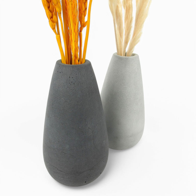 Ipu Vase aus Beton – Handgefertigt, Wasserdicht, Minimalistisch — Ansicht 2