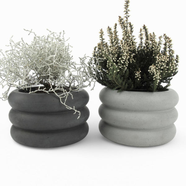 Flori Blumentopf Ø10cm Beton – Handgefertigt Robust Wasserdicht