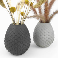 Muna Vase Concrete Egg-Shaped Waterproof Felt Feet — Ansicht 2
