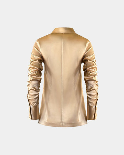 Blouse Faiza made from recycled polyester – Slim Fit, Fairly produced