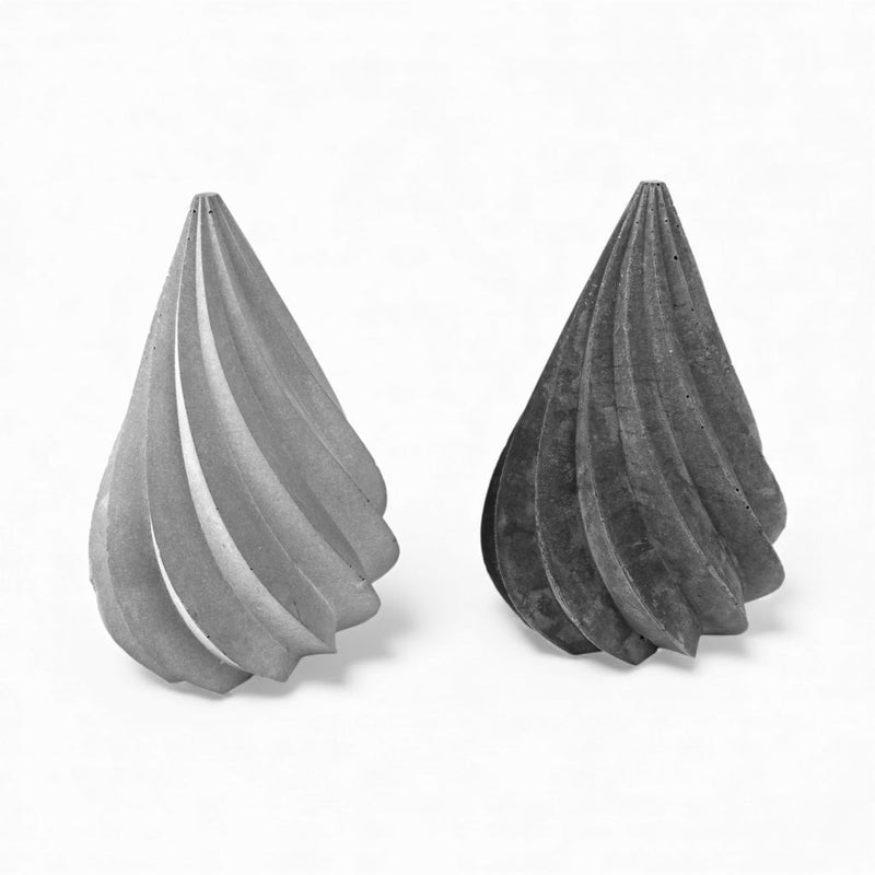 Trykk Weihnachtsbaum aus Beton – modernes Deko-Element grau — Ansicht 2