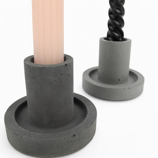 Künal Concrete Candle Holder – Grey or Anthracite