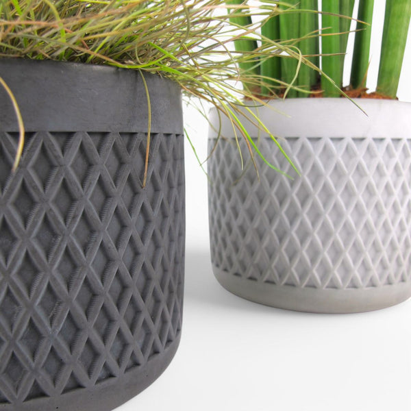 Tuvag Blumentopf Ø 14 cm aus Beton – Handgefertigt