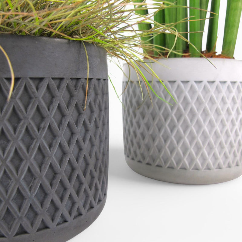 Tuvag Blumentopf Ø 14 cm aus Beton – Handgefertigt — Ansicht 2