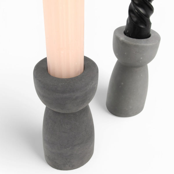 Lys Concrete Candlestick – Slim, elegant, durable