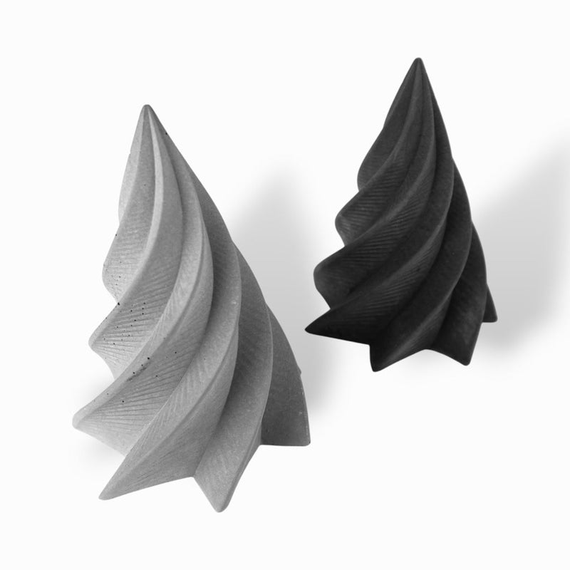 Virvel concrete Christmas tree – modern, grey, 10 cm — Ansicht 2