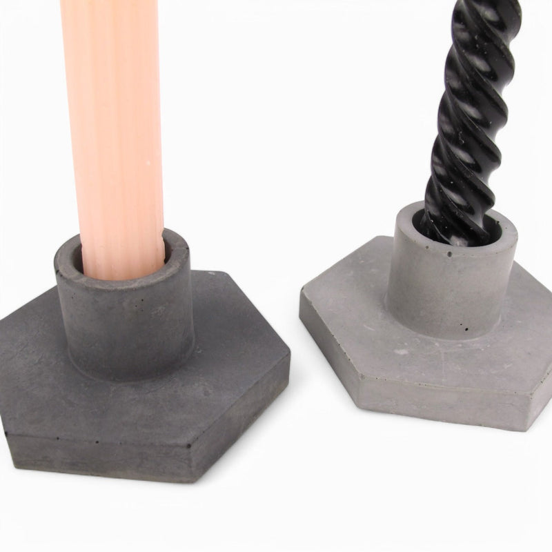 Shoek Concrete Candle Holder – Grey or Anthracite — Ansicht 2