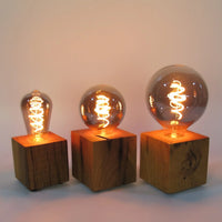 Skumring Bedside Lamp Oak Wood Handmade Dimmable — Ansicht 1