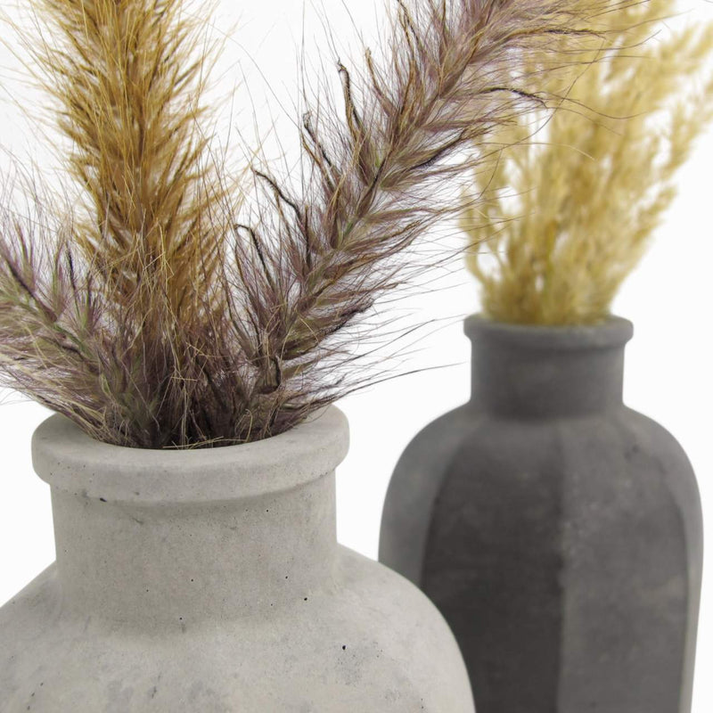 Biro Vase Beton achteckig Anthrazit Grau wasserdicht — Ansicht 2