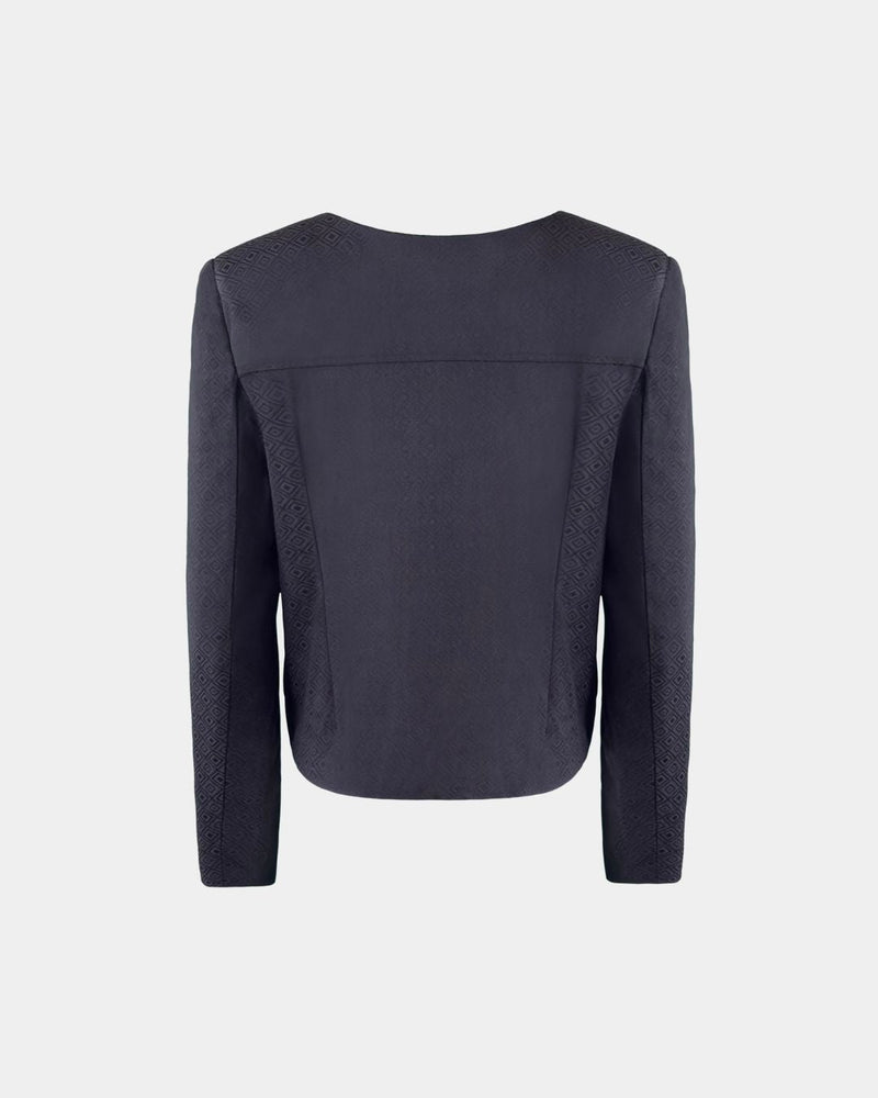 ALINE CELI COUTURE Women's Jacket Geometric Structure Recycled Short — Ansicht 2