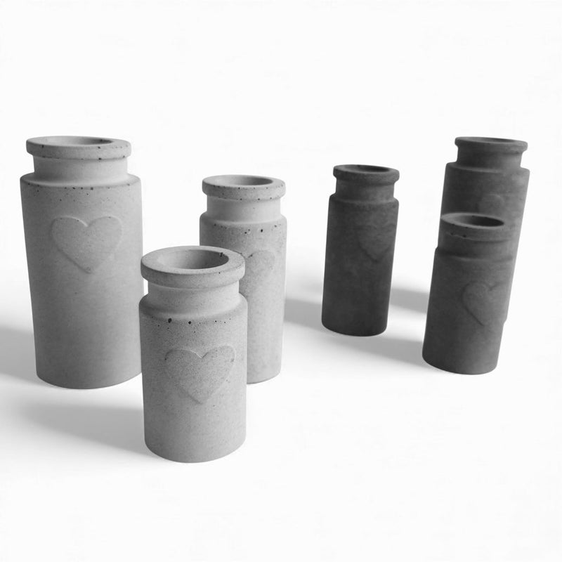 Calon Vase aus Beton – Wasserdicht mit Filzfüßen — Ansicht 2