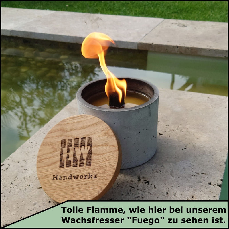 Dauerdocht für Wachsfresser Fuego – Holzfasern & Bio-Sojawachs — Ansicht 7