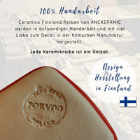 ANCKERAMIC® ORIGINAL Ceramic Grater Finland – Handmade Garlic Ginger Nutmeg — Ansicht 2