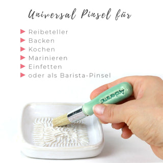 ANCKERAMIC® Backpinsel | Handgefertigt aus Porzellan & Naturborsten | 8 Farben