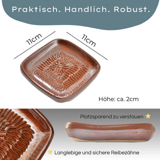 ANCKERAMIC® ORIGINAL Keramikreibe | Handarbeit aus Finnland | Knoblauch, Ingwer, Muskat
