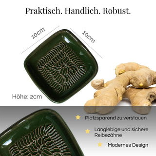 ANCKERAMIC® ORIGINAL Keramikreibe | Handarbeit aus Finnland | Knoblauch, Ingwer, Muskat