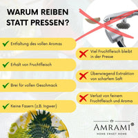 AMRAMI® Ceramic Grater Plate with Brush | Handmade | Garlic & Ginger — Ansicht 2