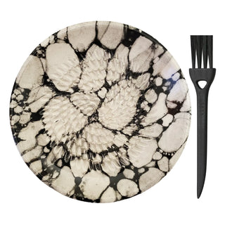 AMRAMI® Ceramic Grater with Brush | Handmade | Garlic &amp; Ginger Grater | Mediterranean Design